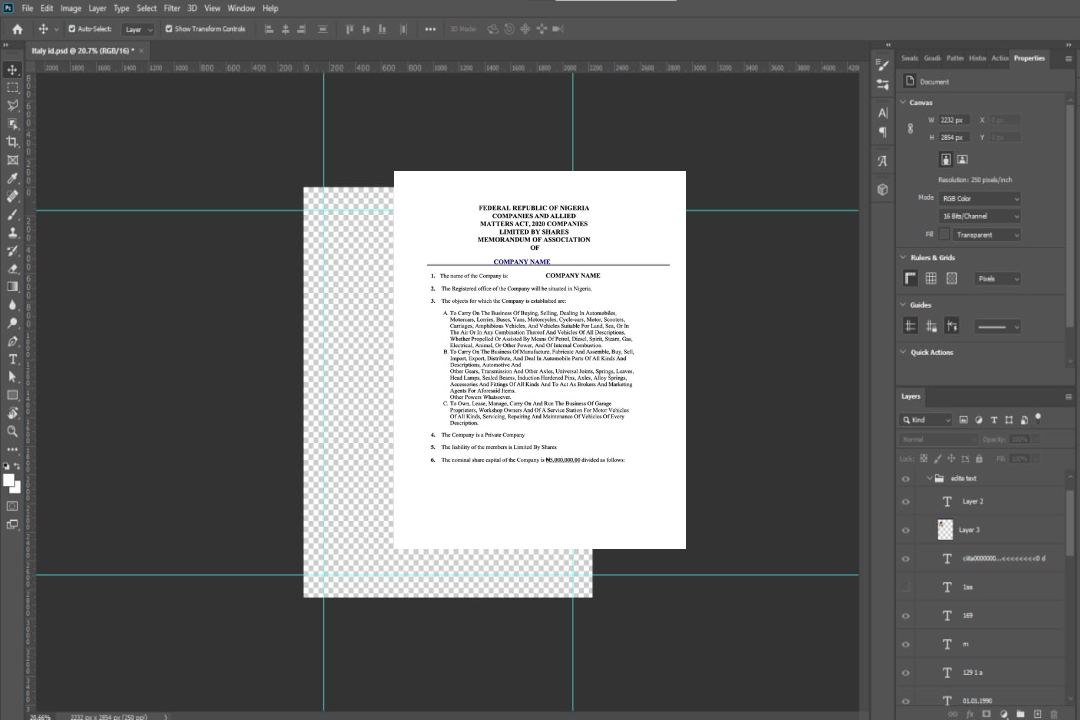 Modèle Word et PDF de certificat d'enregistrement du Nigeria template